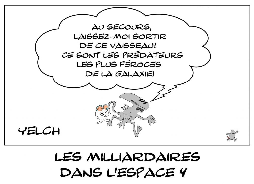 dessins humour milliardaires image drôle voyage espace