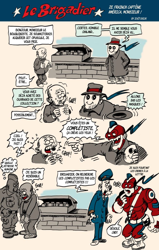 image drôle Le Brigadier complotisme complotiste dessin humour complétiste complétisme