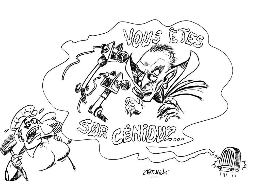 dessins humour CNews Éric Zemmour image drôle Johann Sfar petit vampire