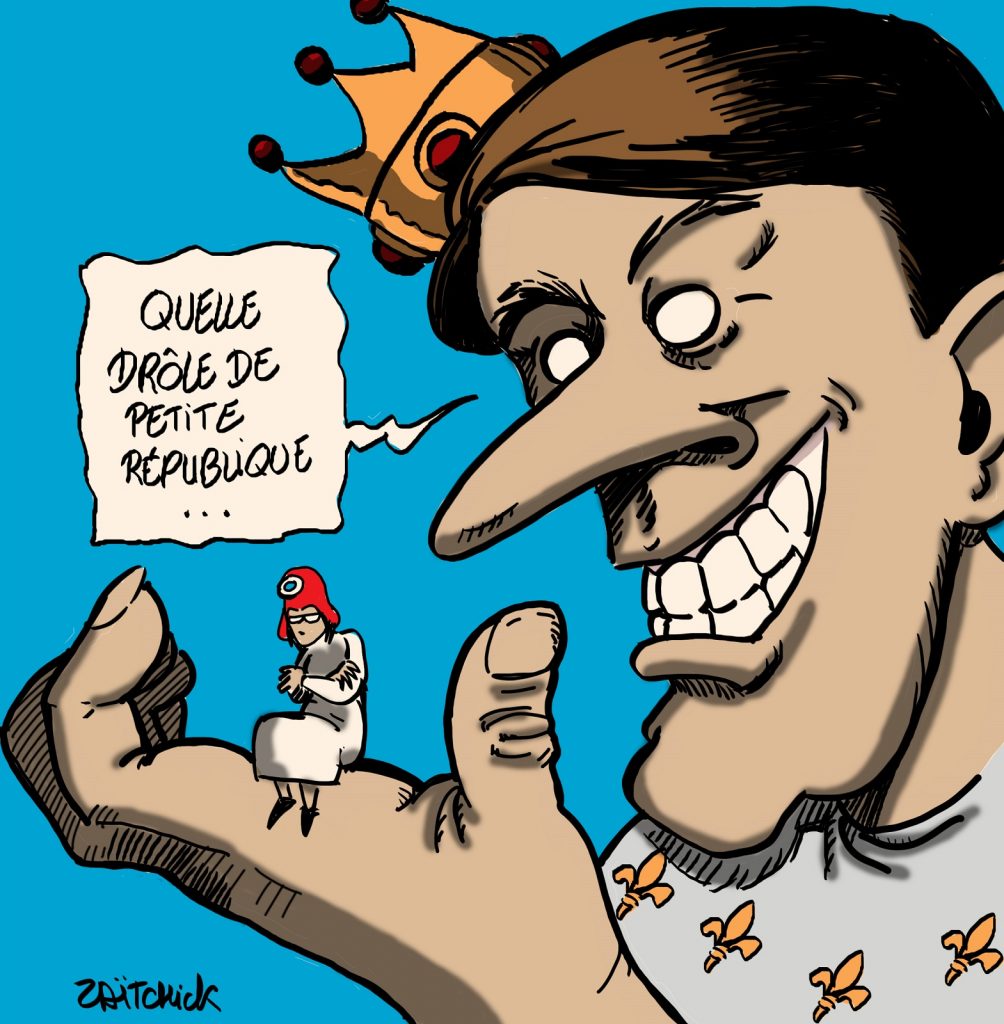 dessins humour coronavirus covid 19 République image drôle pass sanitaire Emmanuel Macron