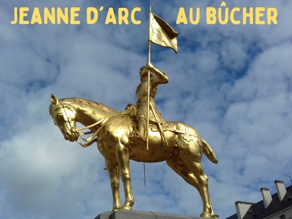 blague Jeanne d'Arc, blague bûcher, blague derniers mots, blague anglais, blague supplice, blague célébrités, humour