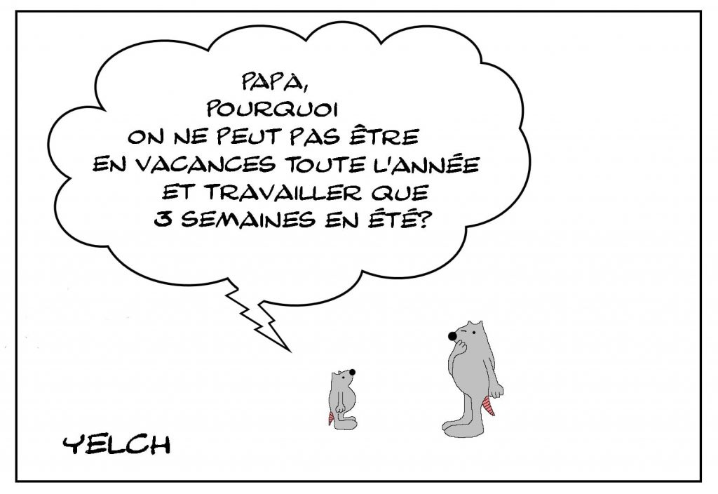 dessins humour durée vacances image drôle durée travail