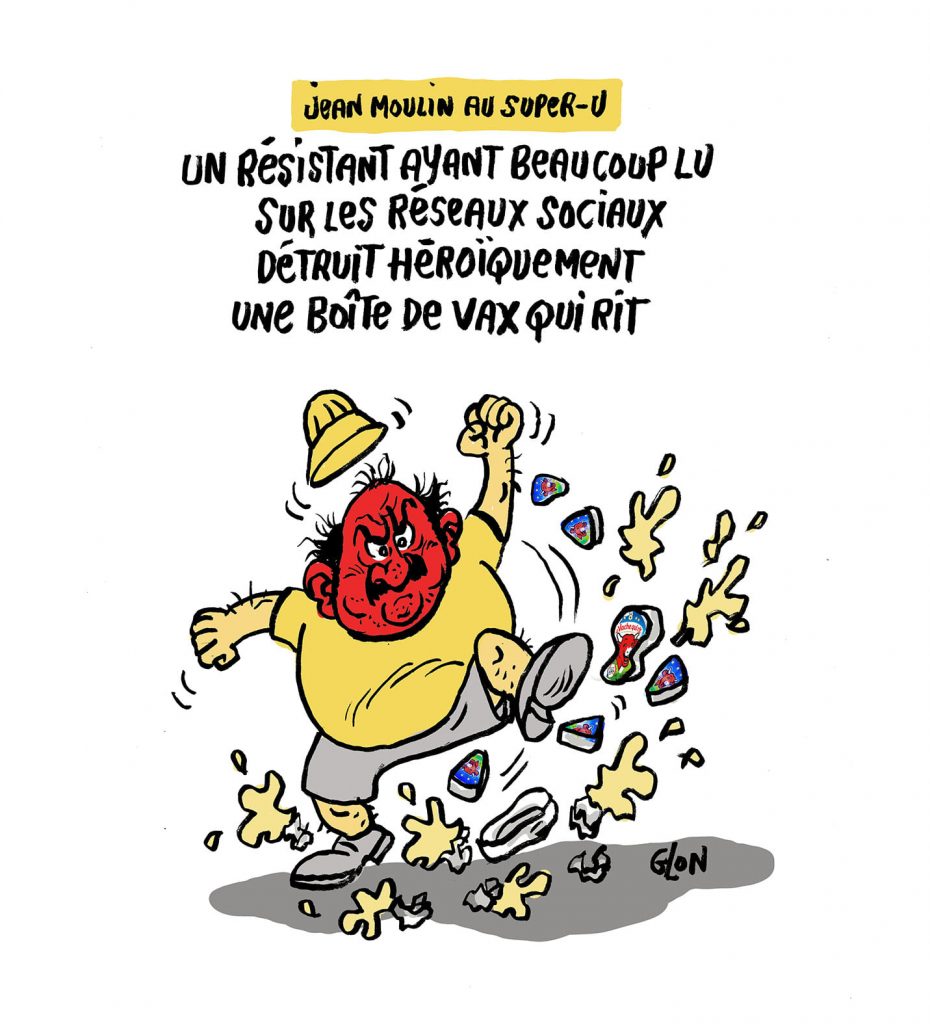 dessin presse humour vaccin coronavirus covid 19 image drôle antivax antipass résistance