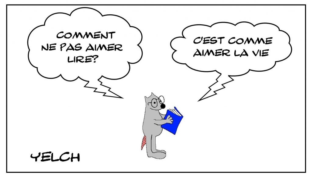 dessins humour aimer lire image drôle amour livre