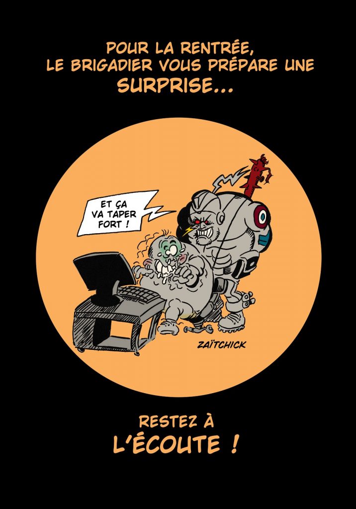 image drôle Le Brigadier surprise rentrée dessin humour