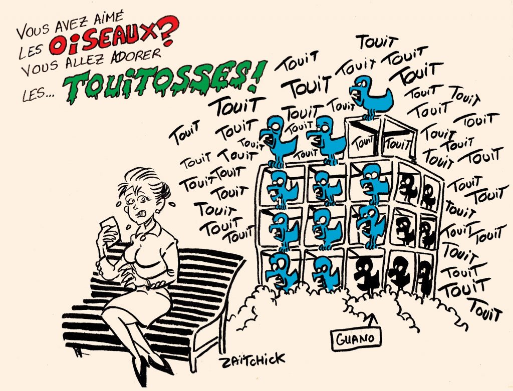 dessins humour réseaux sociaux twittos image drôle Alfred Hitchcock Les Oiseaux