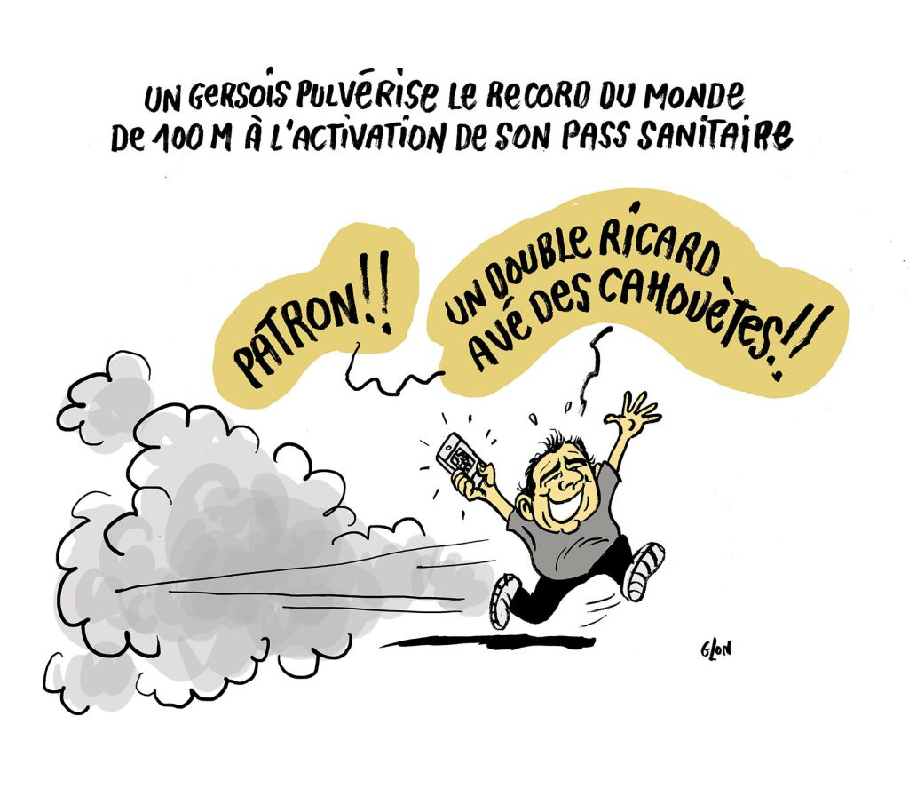 dessin presse humour vaccin coronavirus covid 19 image drôle activation pass sanitaire