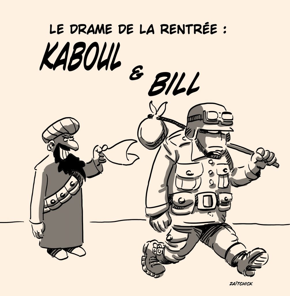 dessins humour rentrée Afghanistan image drôle Kaboul Taliban