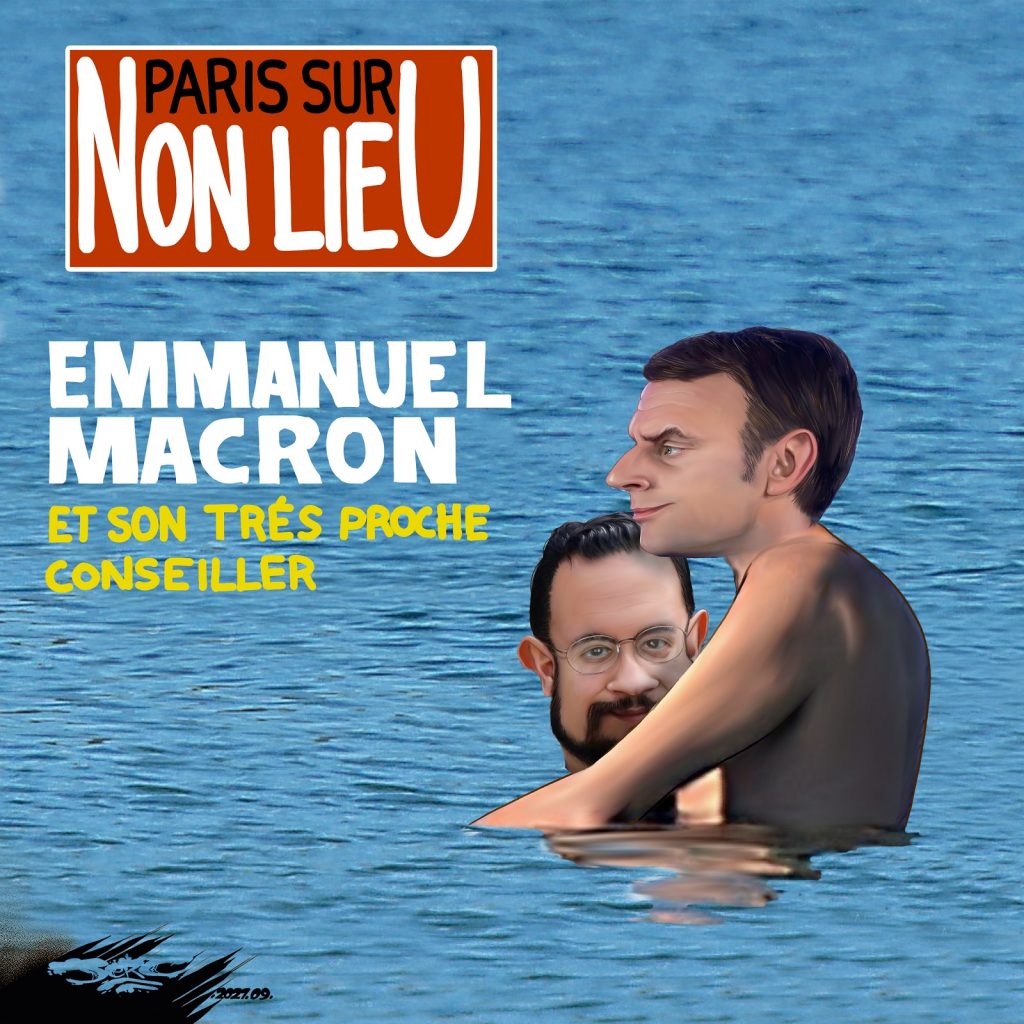 dessin presse humour Paris Match débat image Emmanuel Macron Alexandre Benalla