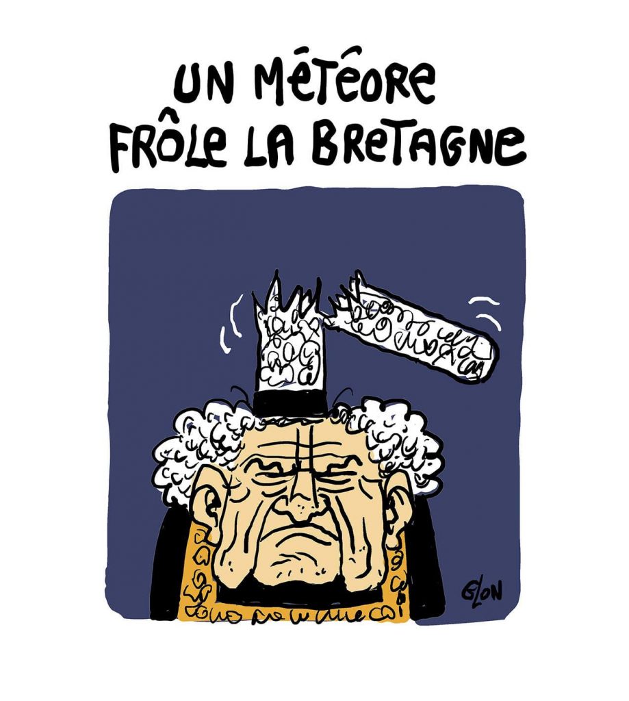 dessin presse humour Bretagne image drôle météore