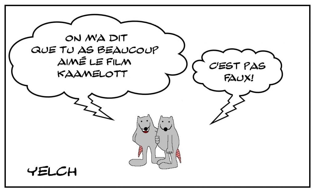 dessins humour cinéma Alexandre Astier image drôle film Kaamelott