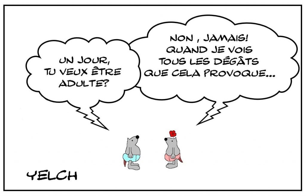 dessins humour enfant adulte image drôle dégâts conséquence