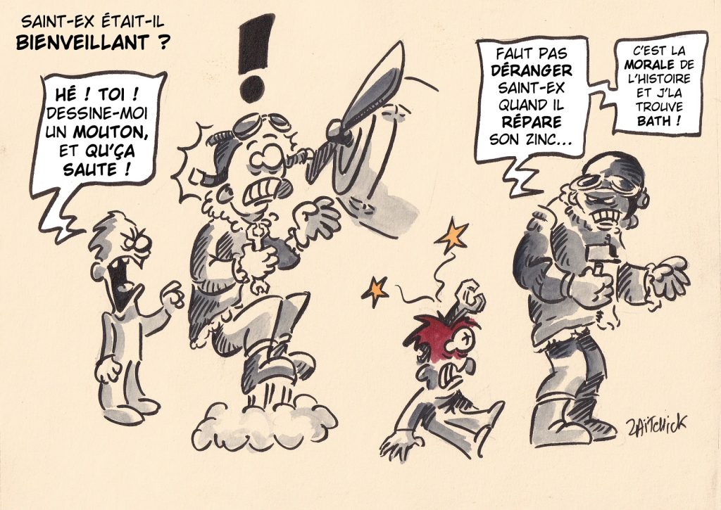 dessin presse humour Le Petit Prince image drôle Saint-Exupéry bienveillance