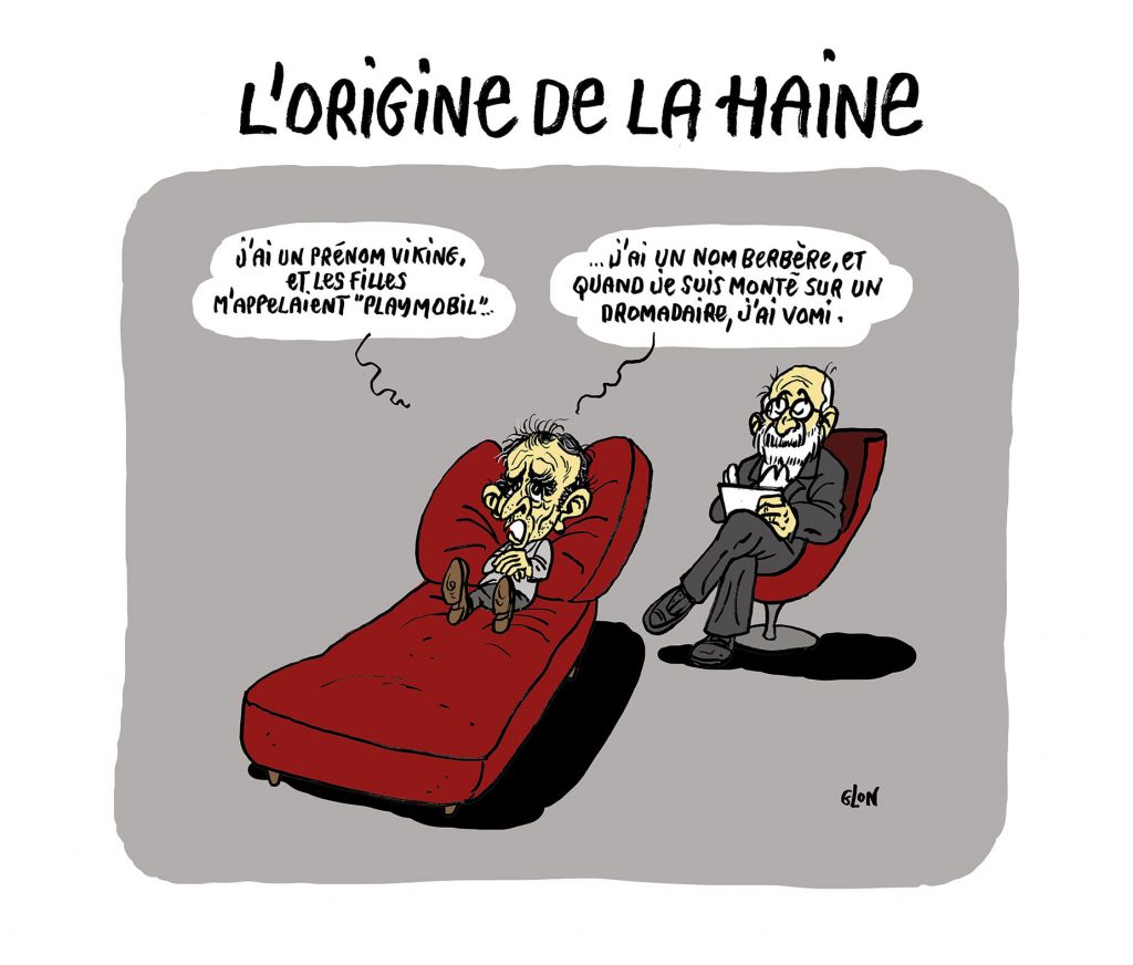 dessin presse humour Éric Zemmour image drôle origine haine