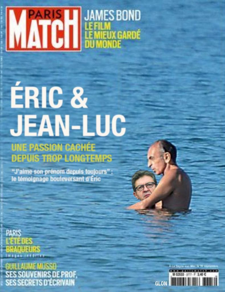 dessin presse humour Éric Zemmour Paris Match image drôle Jean-Luc Mélenchon
