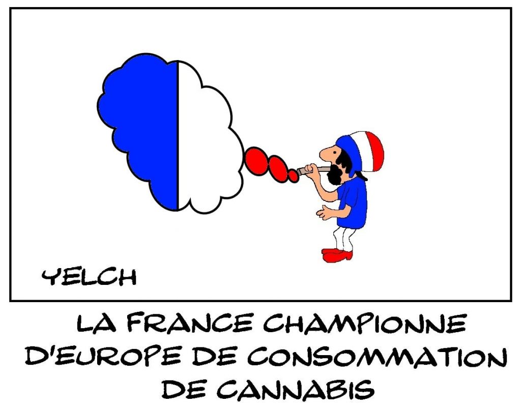 dessins humour France championne Europe image drôle consommation cannabis