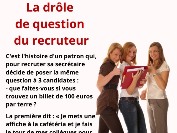 blague entretien d'embauche, blague test, blague femmes, blague gros seins, blague grosse poitrine, blague recruteur, humour drôle