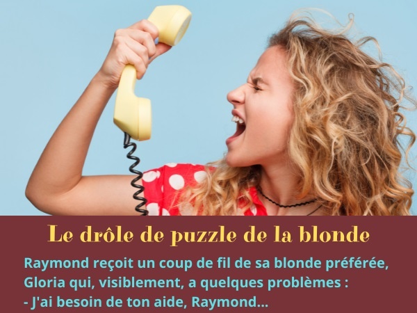 blague blonde, blague puzzle, blague pièce, blague cornflakes, blague coq, blague céréales, humour drôle