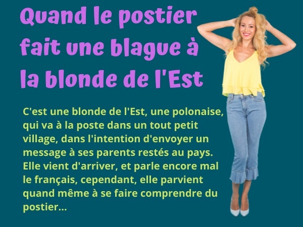 blague polonaise, blague poste, blague village, blague postier, blague fellation, blague message, humour drôle