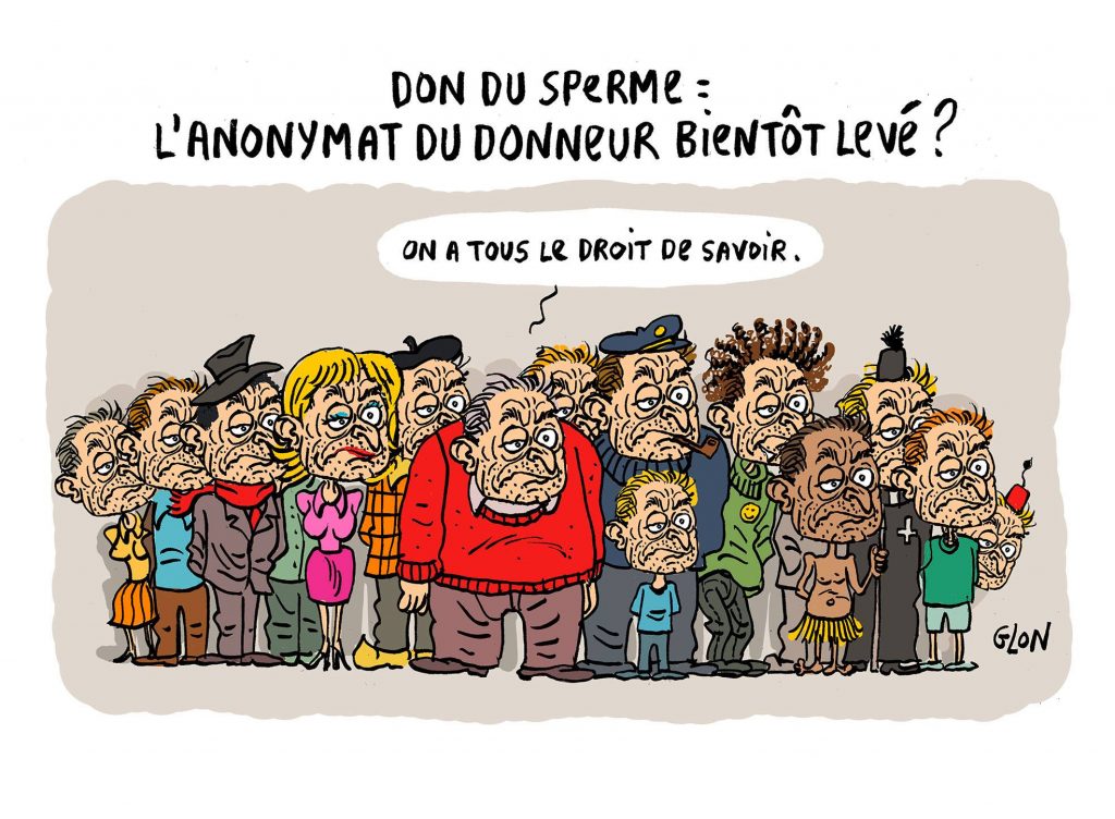 dessin presse humour Dominique Strauss-Kahn image drôle don sperme anonymat