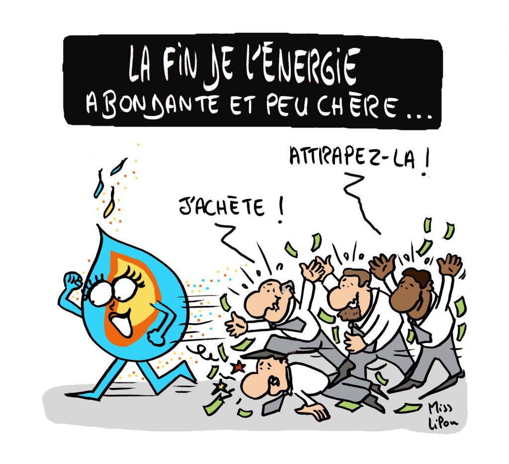 dessin presse humour énergie image drôle fin abondance cherté