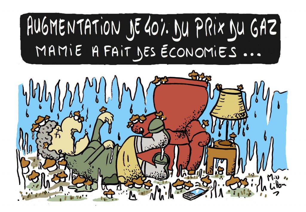 dessin presse humour augmentation prix gaz image drôle solution consommation