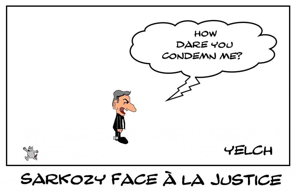 dessins humour Nicolas Sarkozy image drôle condamnation prison ferme