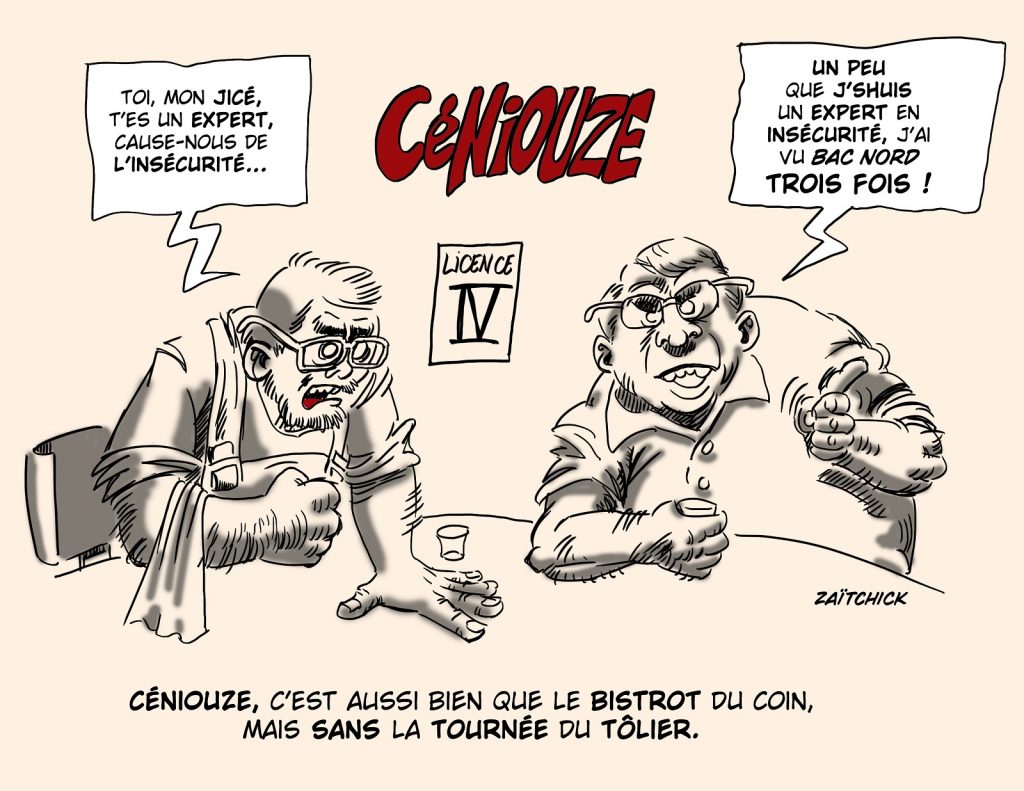 dessin presse humour CNews Pascal Praud image drôle expert insécurité Bac Nord