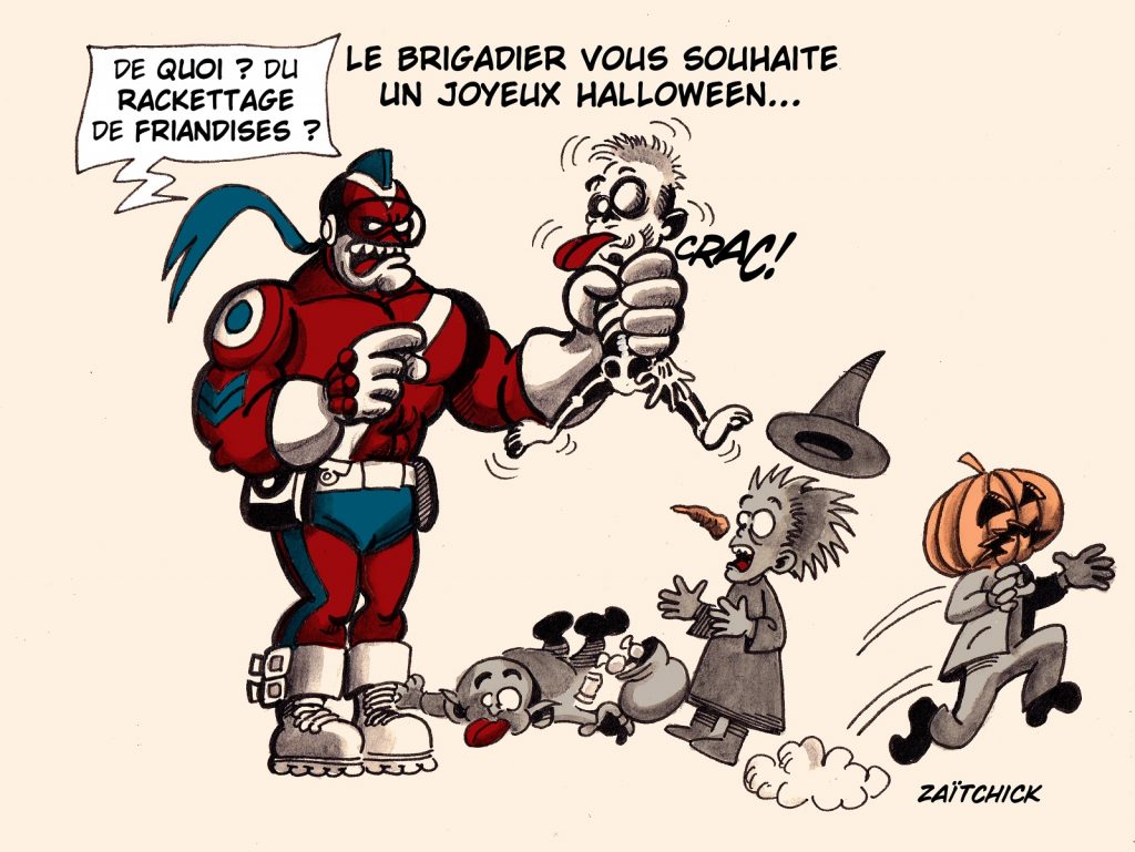 image drôle Le Brigadier Halloween image drôle friandises