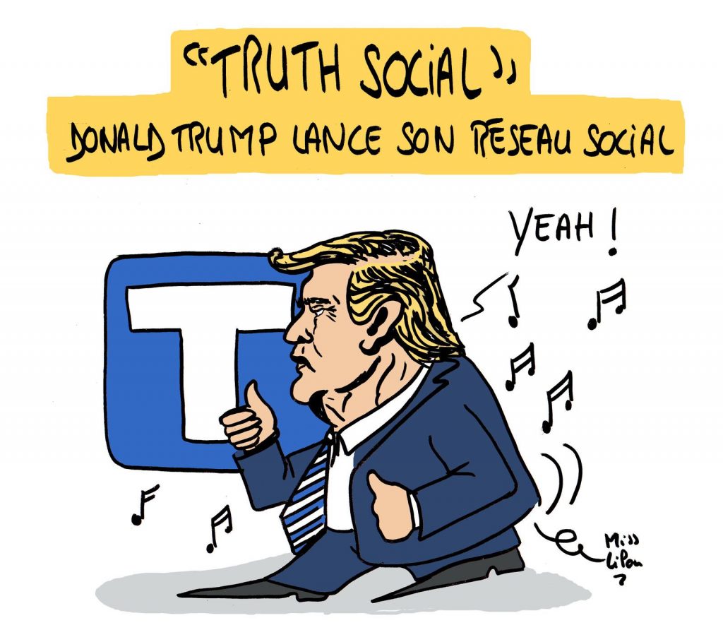 dessin presse humour Donald Trump image drôle réseau social