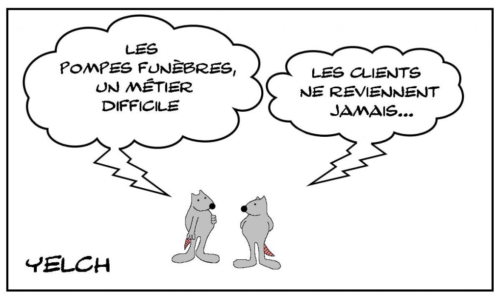 dessins humour pompes funèbres image drôle métier difficile