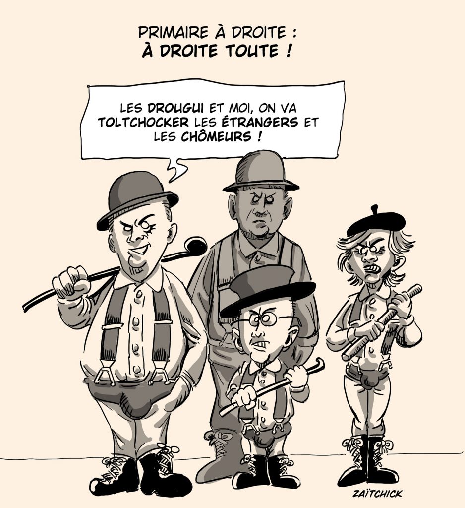 dessin presse humour présidentielle 2022 image drôle primaire droite