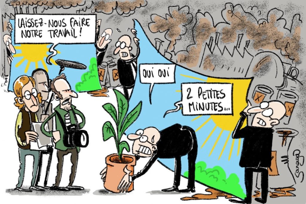 dessin presse humour journalisme enquête image drôle écologie climat