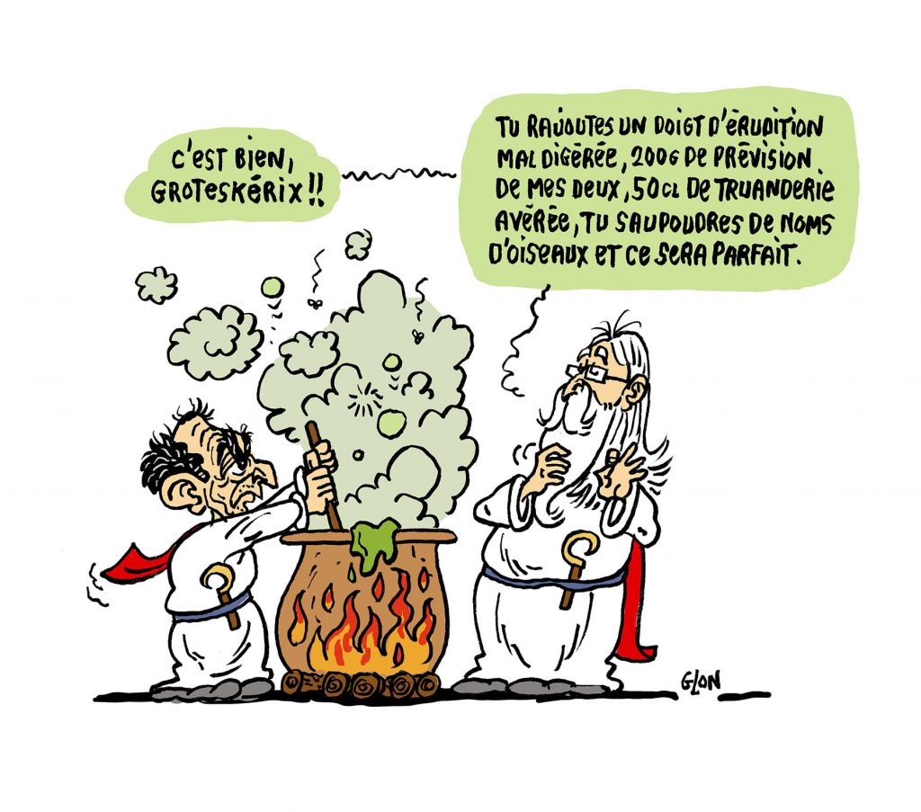 dessin presse humour Didier Raoult Éric Zemmour image drôle érudition prévision truanderie