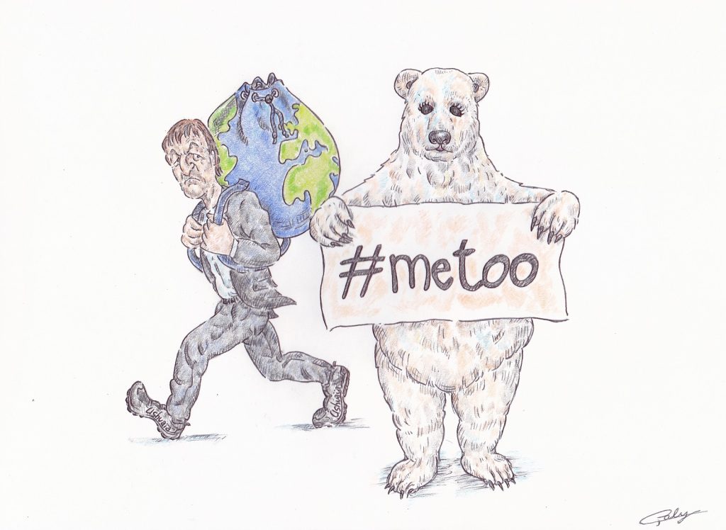 dessin presse humour Nicolas Hulot accusations image drôle agression sexuelle
