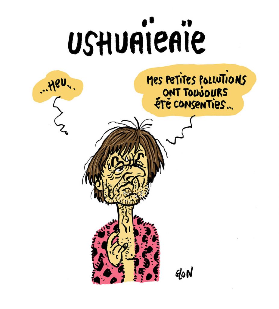 dessin presse humour Nicolas Hulot accusations image drôle agression sexuelle