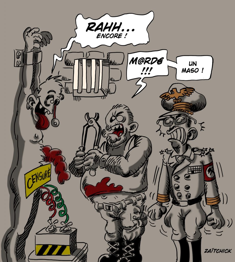 dessin presse humour dictature torture image drôle masochisme
