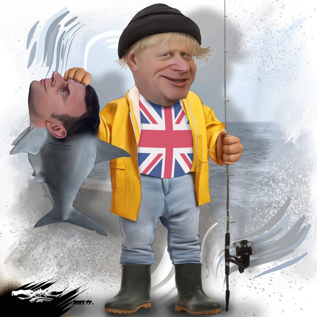 dessin presse humour conflit pêche image drôle France Angleterre