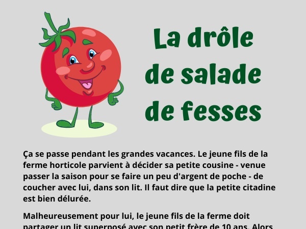 blague sexe, blague salades, blague sandwich, blague tomates, blague laitues, blague ferme, blague sperme, blague mayonnaise, humour drôle