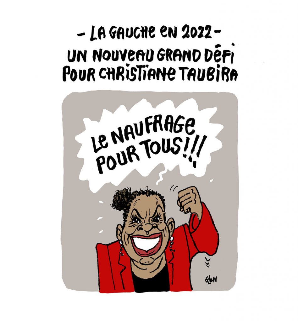 dessin presse humour Christiane Taubira image drôle présidentielle 2022