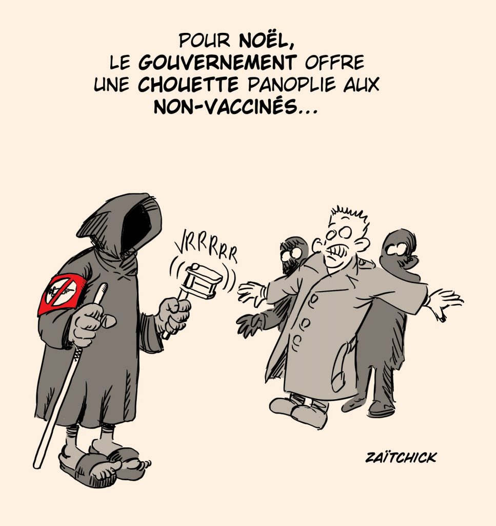 dessin presse humour coronavirus covid-19 image drôle non-vaccinés drôle