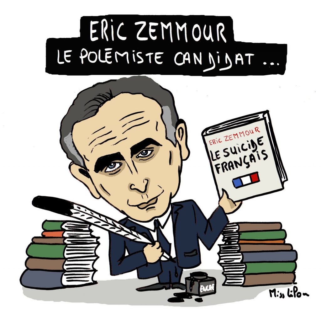 dessin presse humour Éric Zemmour image drôle polémiste candidat