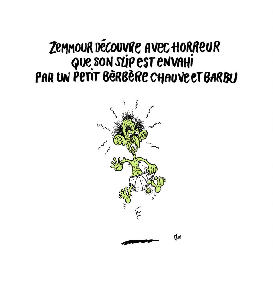 dessin presse humour Éric Zemmour image drôle grand remplacement