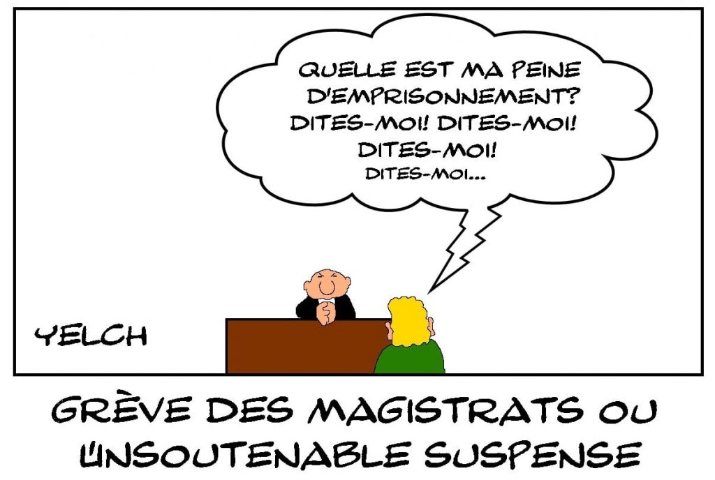 dessins humour grève magistrat image drôle suspense tribunaux