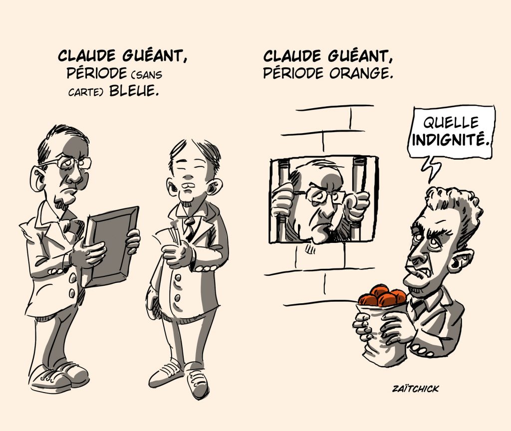 dessin presse humour Claude Guéant image drôle incarcération