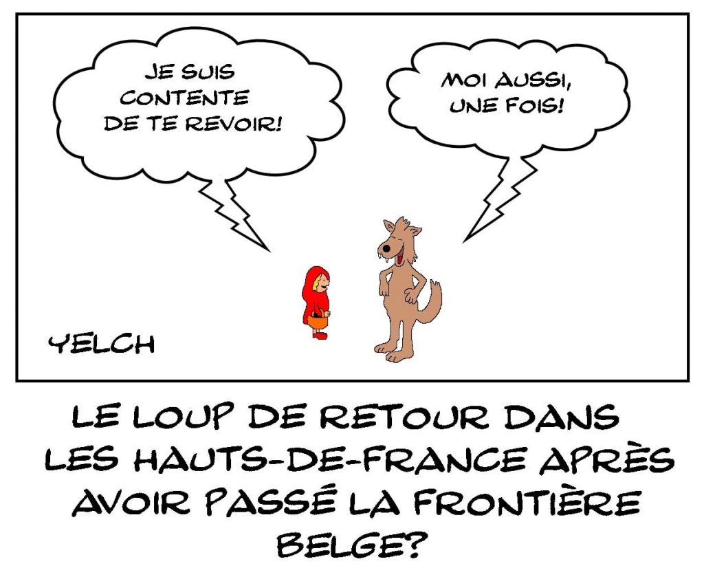 dessins humour Hauts-de-France image drôle retour loup