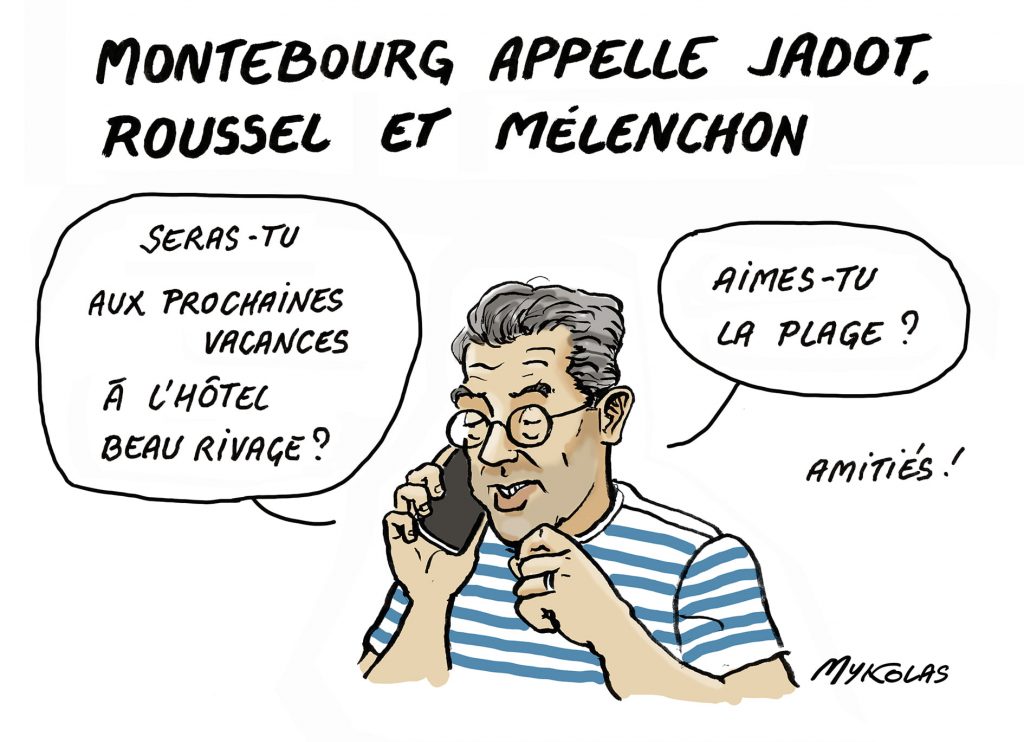 image drôle Arnaud Montebourg présidentielle 2022 image drôle appel téléphonique union gauche