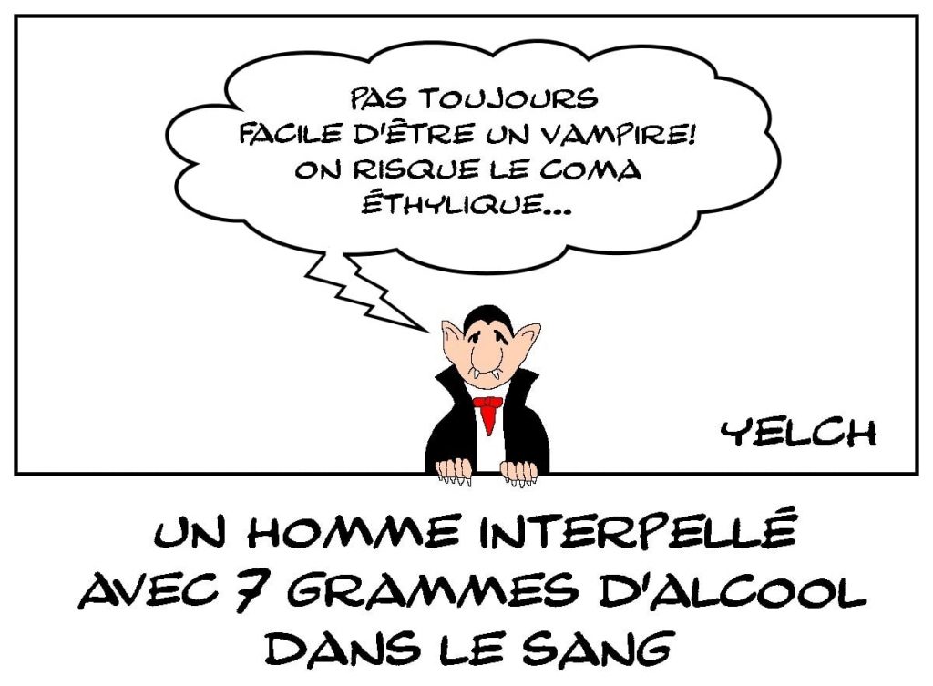 dessins humour alcoolisme interpellation image drôle record alcool sang