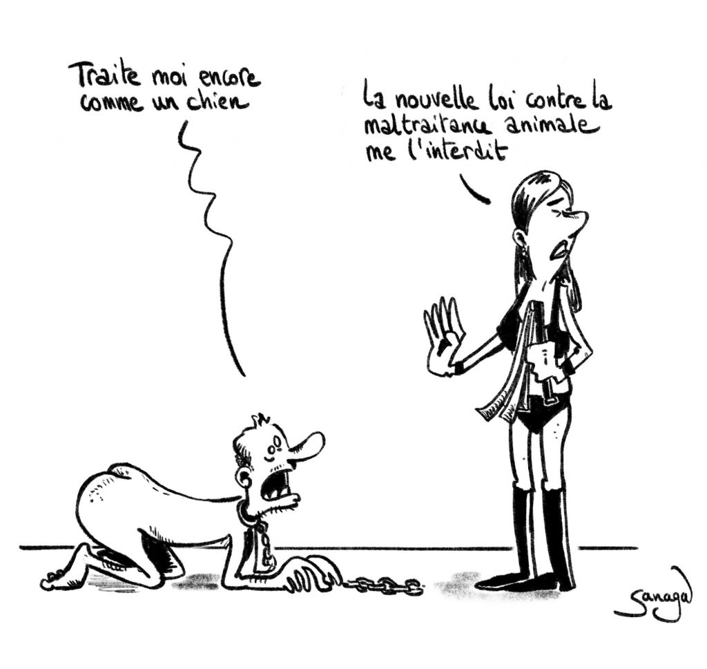 dessin presse humour maltra itance animale image drôle nouvelle loi