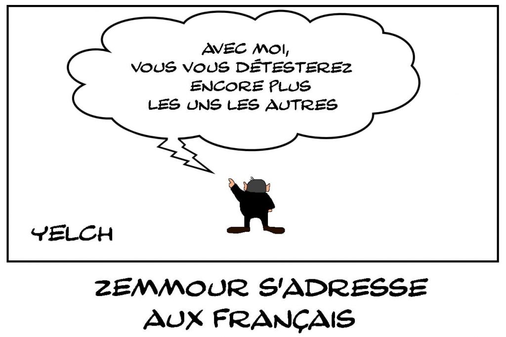 dessins humour Éric Zemmour image drôle discours français présidentielle 2022